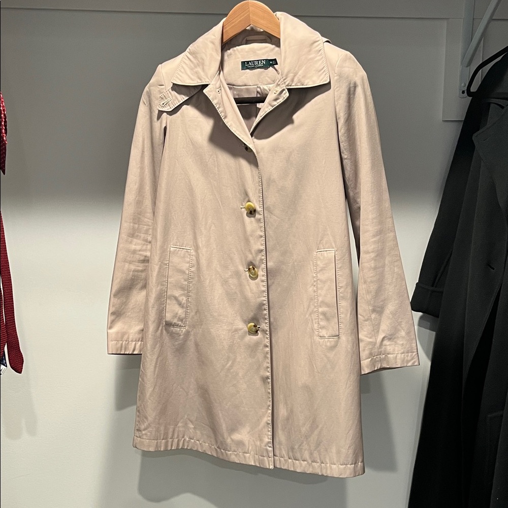 Ralph Lauren rain coat with hood XS